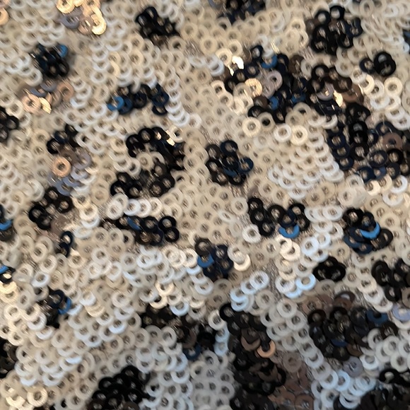 French Connection Crew Neck Sweater with Snow Leopard in Sequins Size S - Picture 10 of 13